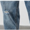 Light-colored Jeans Men's Loose Straight Ripped Leisure Tapered Stretch