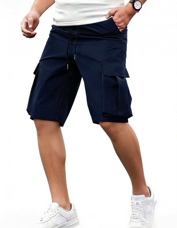 Men's Loose-Fit Casual Pants With Multiple Pockets