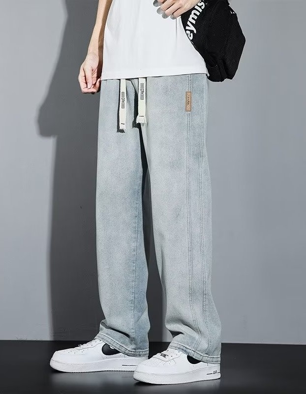 High-looking Comfortable Straight Loose Wide-leg Men's Casual Jeans