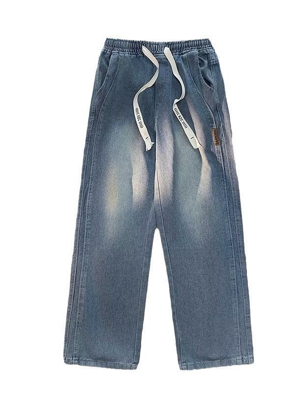 High-looking Comfortable Straight Loose Wide-leg Men's Casual Jeans