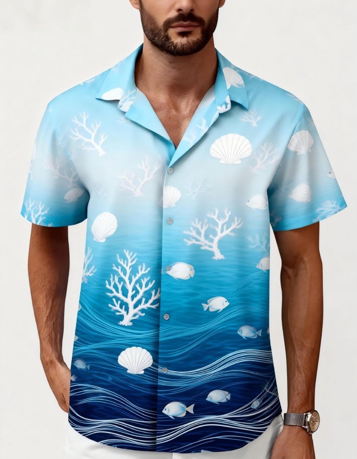 Men's Printed Casual Fashion Short-Sleeve