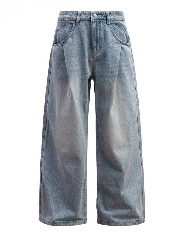 Light-blue Washed-in-wash-and-wear Jeans For Men That Go With Everything