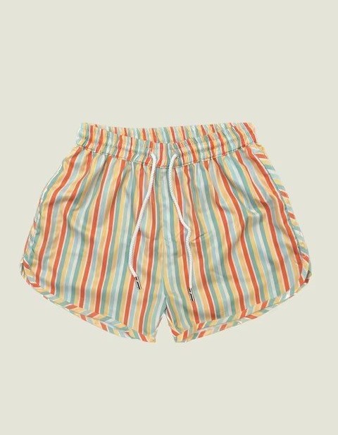 Men's Sports Casual Shorts Polyester Woven Quick-drying Full Printed Single Layer Beach Pants