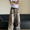 Spring And Summer New 3D Digital Camouflage Printed Denim Trousers For Men