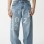 New Loose Wide-leg Mopping Jeans Personalized Digital Printing