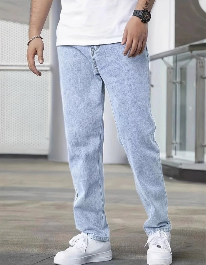 Youth Slim Jeans Men's Fashion Casual Men's Clothing