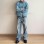 Neutral Wide Leg Mopping Dirty Splash-ink Distressed Design Jeans