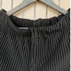 Draping Effect Elastic Waist Tie Hole Mesh Casual Pleated Shorts