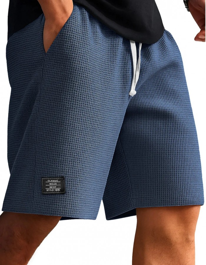 Waffle-Weave Cropped Pants Mens Mid-Years Pants