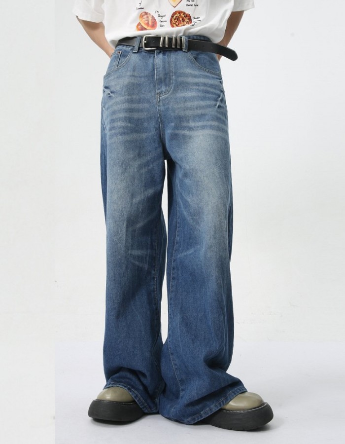 Men's Summer New Loose Straight Jeans