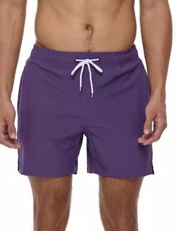 Summer Men's Solid-Colored Athletic Casual Cropped Shorts