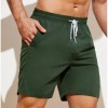 Summer Men's Solid-Colored Athletic Casual Cropped Shorts