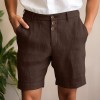 Comfortable And Breathable Cotton-blend Shorts For Leisure And Vacation