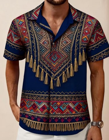 Men's Printed Casual Fashion Short-Sleeve