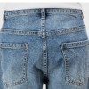 Light-colored Jeans Men's Loose Straight Ripped Leisure Tapered Stretch