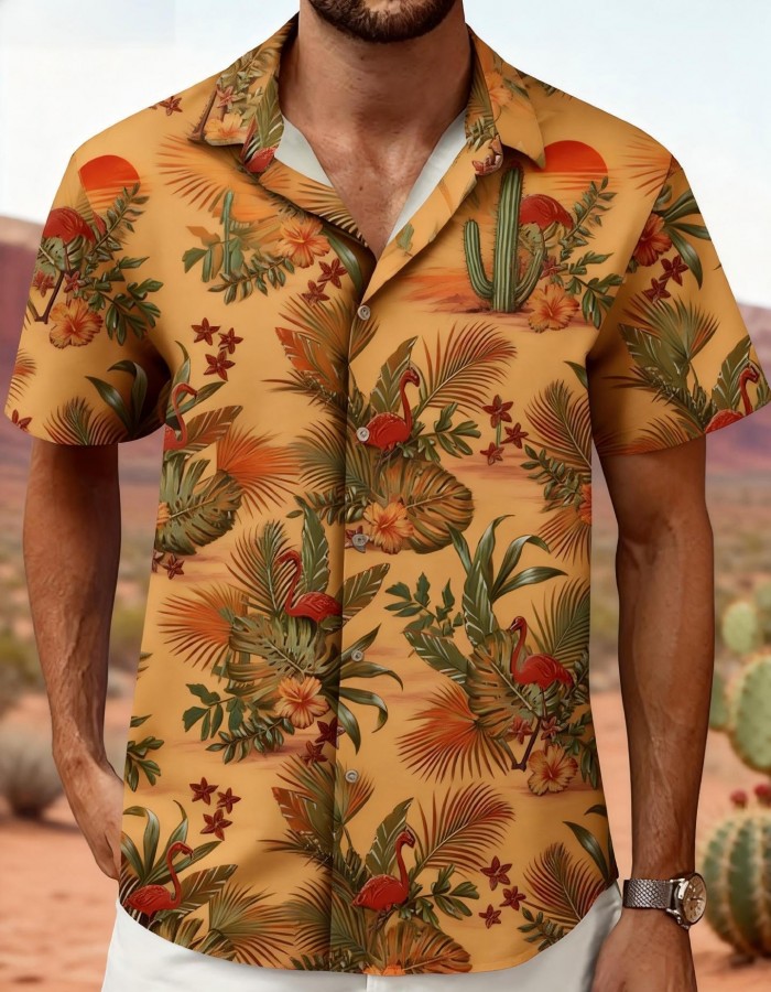 Men's Printed Casual Fashion Short-Sleeve
