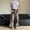 Spring And Summer New 3D Digital Camouflage Printed Denim Trousers For Men