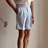 Men's Blue Striped Bubble Chino Trousers