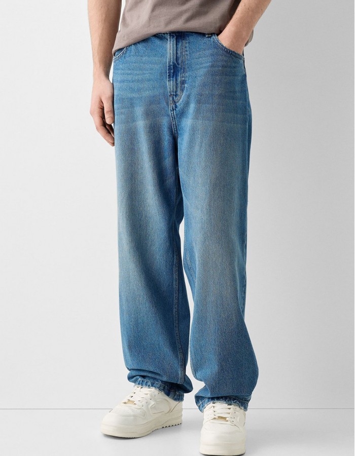 Creative Casual Versatile Men's Straight Jeans