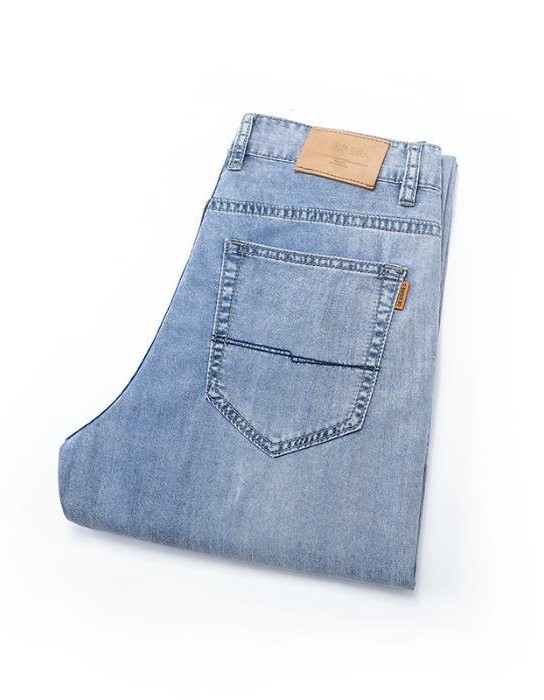 Fashion Personality Tencel Ultra-thin Jeans Men