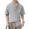 Men's Short-Sleeve American-Style Trendy Loose Shirt