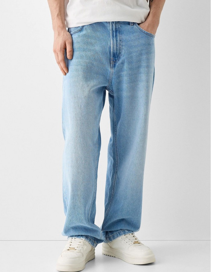 Creative Casual Versatile Men's Straight Jeans