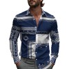 Men's Printed Long-Sleeve Shirt