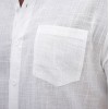 Mens Short-sleeve Cotton Shirt With A Pocket