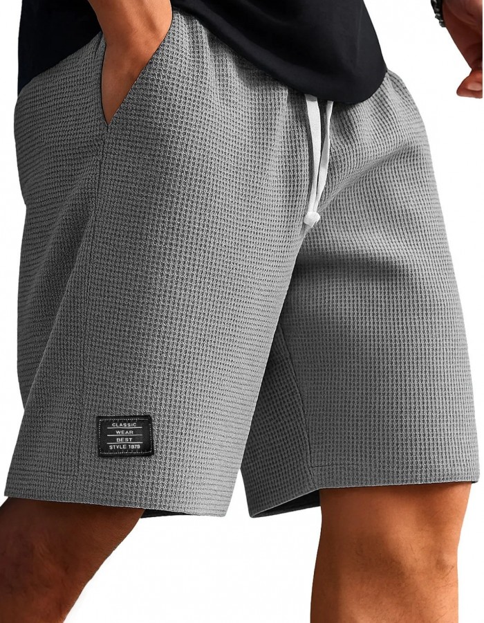 Waffle-Weave Cropped Pants Mens Mid-Years Pants