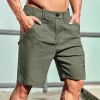 Men's British Style Suit Work Casual Straight Shorts