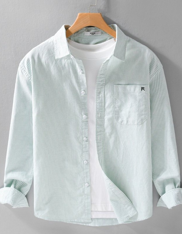 SpringAutumn Simple Striped Long Sleeve Shirt