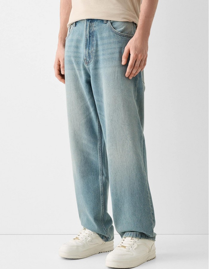 Creative Casual Versatile Men's Straight Jeans