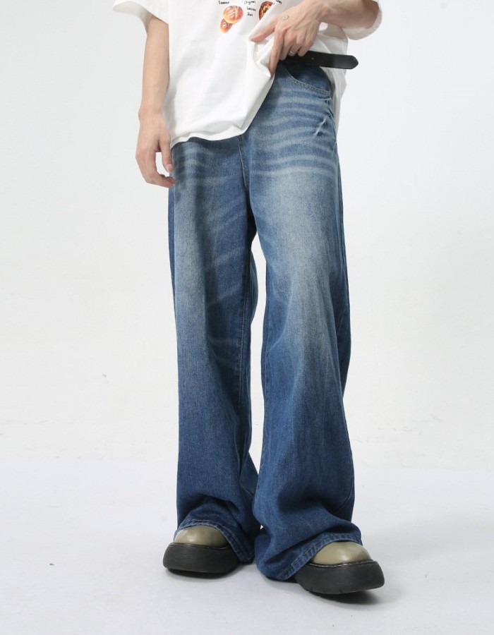 Men's Summer New Loose Straight Jeans