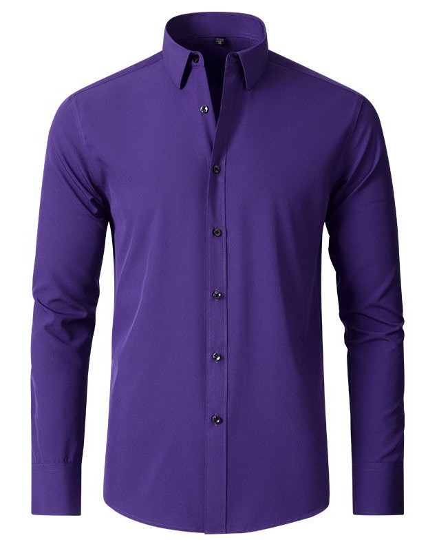 Four-way Stretch Wrinkle-resistant Lightweight Mens Non-iron Shirt