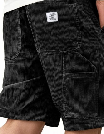 Men's Multi-Pocket Workwear Vintage Corduroy Shorts