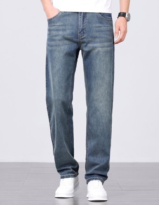 Loose Straight Summer Thin Men's Jeans