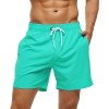 Summer Men's Solid-Colored Athletic Casual Cropped Shorts