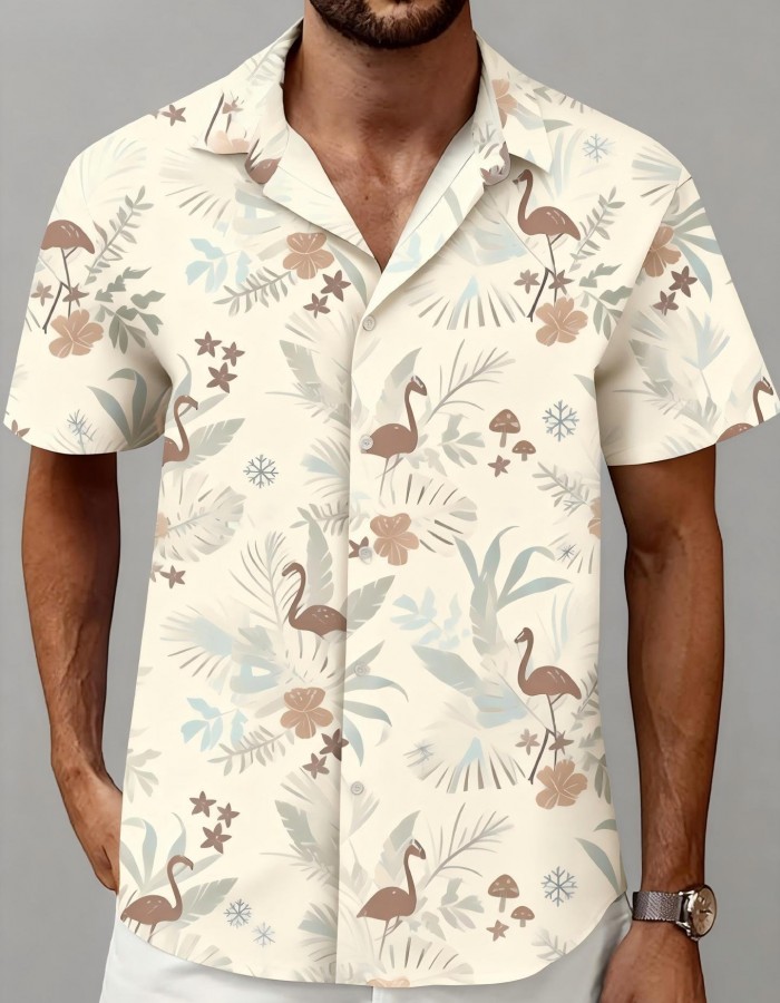 Men's Printed Casual Fashion Short-Sleeve