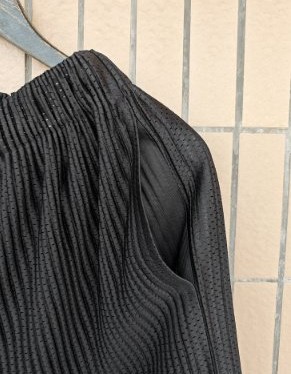 Draping Effect Elastic Waist Tie Hole Mesh Casual Pleated Shorts