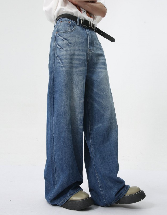 Men's Summer New Loose Straight Jeans