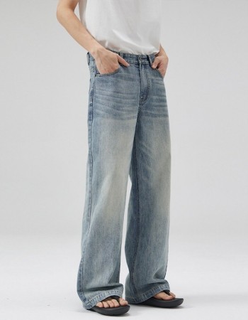New Light Blue Washed Jeans For Men