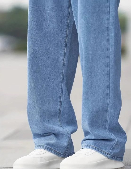 Men's Denim Loose Straight Casual Trousers