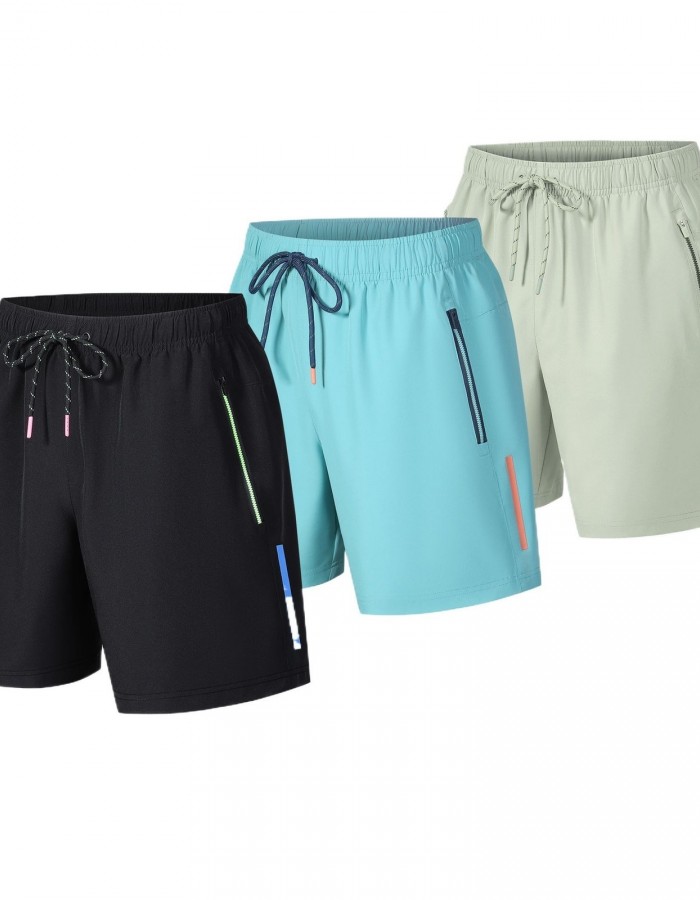 Fashion Personality Men's Ice Silk Beach Pants