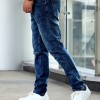 Slim Fit Stretch Men's Youth Blue Casual Pants