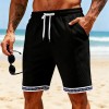 Breathable Patchwork Waffle-Weave Beach Shorts