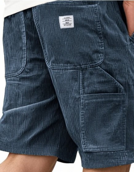 Men's Multi-Pocket Workwear Vintage Corduroy Shorts