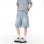 Mens Stretch Waist Lyocell Ice Silk Denim Shorts