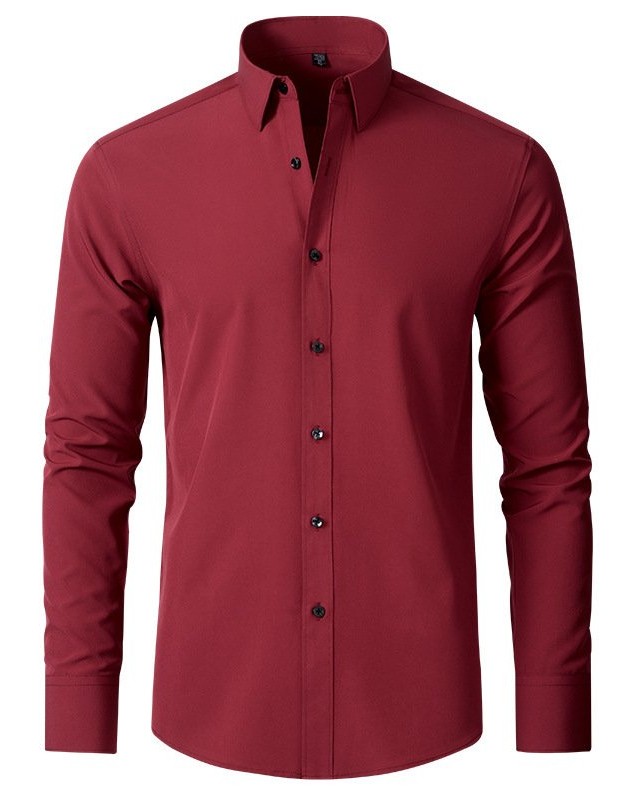 Four-way Stretch Wrinkle-resistant Lightweight Mens Non-iron Shirt