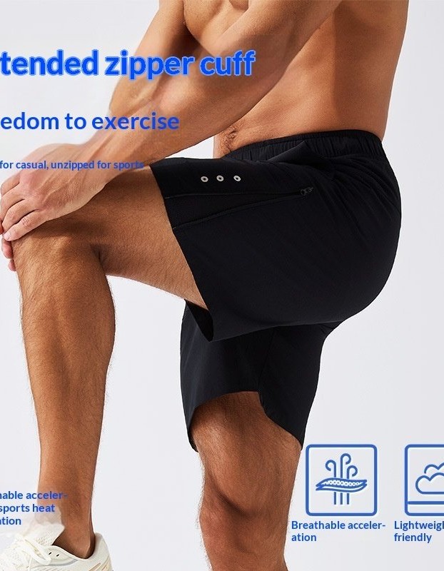 Men's Loose Cropped Pants Running Casual Shorts