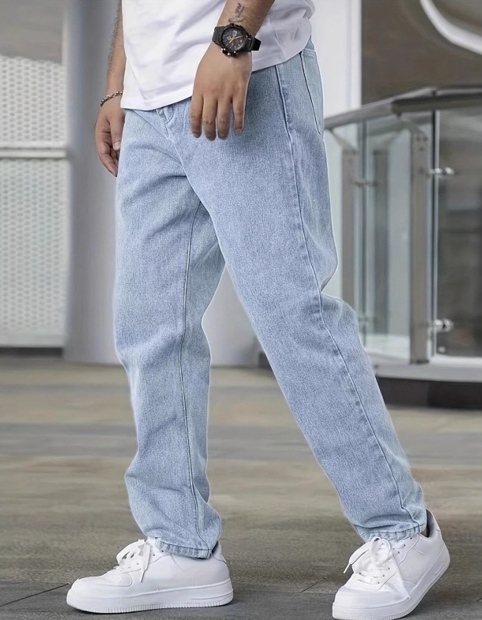 Youth Slim Jeans Men's Fashion Casual Men's Clothing